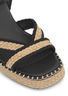 Castañer Vanish Raffia Platform Sandals Beige