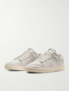Nike - Dunk Low Retro PRM NBHD Leather-Trimmed Canvas Sneakers - Gray