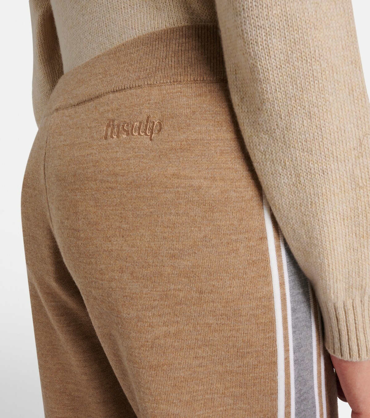 Fusalp Benada striped wool-blend straight pants
