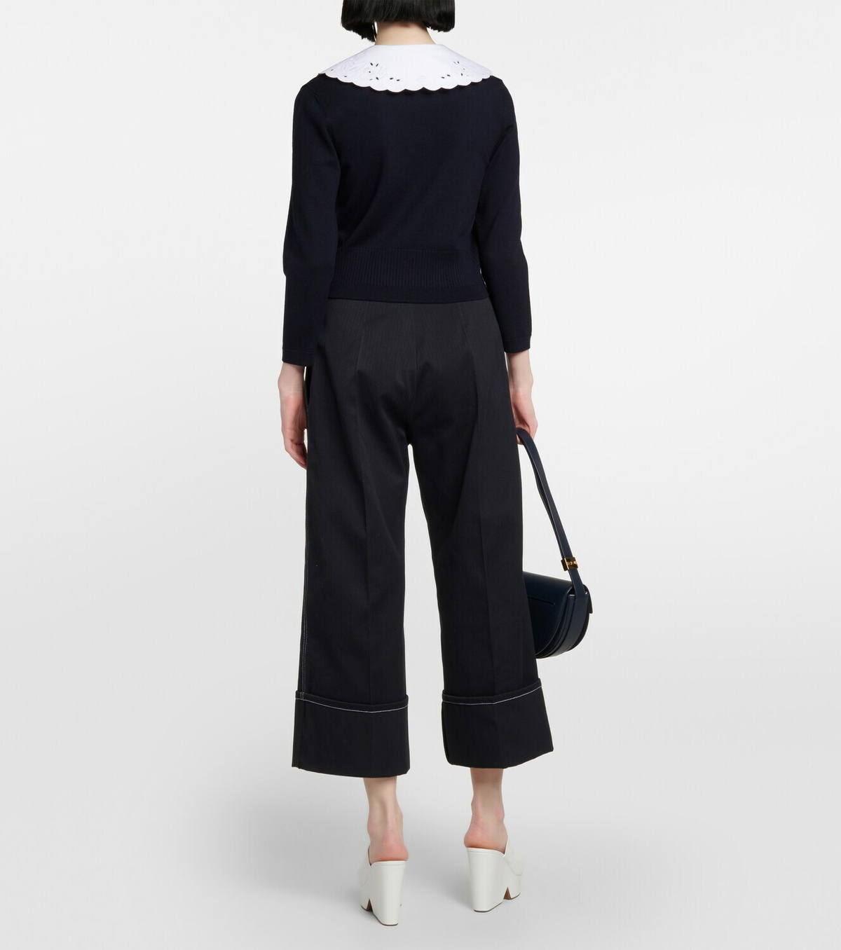 Patou Convertible wool-blend cardigan