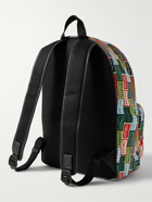 KENZO - Leather-Trimmed Logo-Print Tech-Twill Backpack