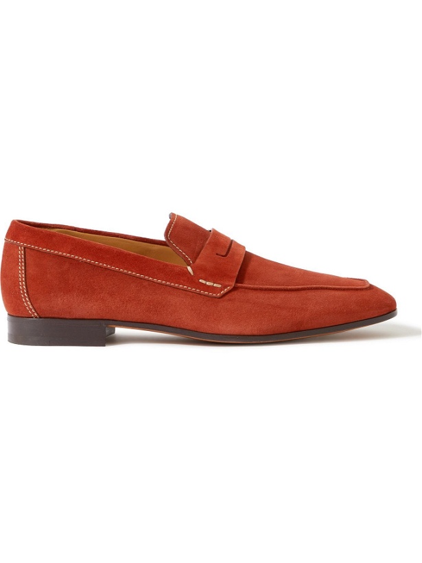 Photo: Berluti - Lorenzo Suede Penny Loafers - Brown