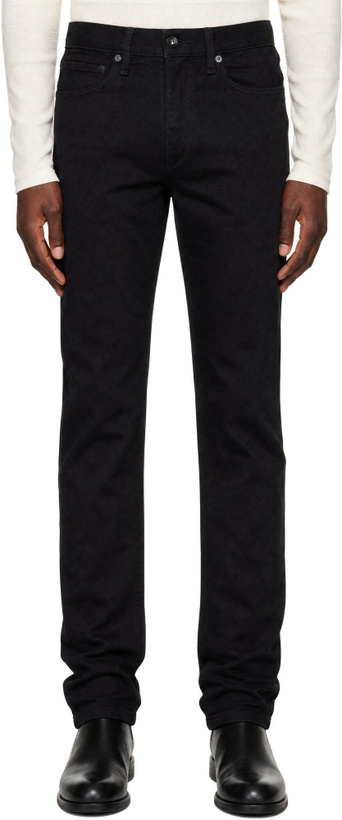 Photo: rag & bone Black Fit 2 Slim Jeans