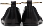 Jil Sander Black Ring Ballerina Flats