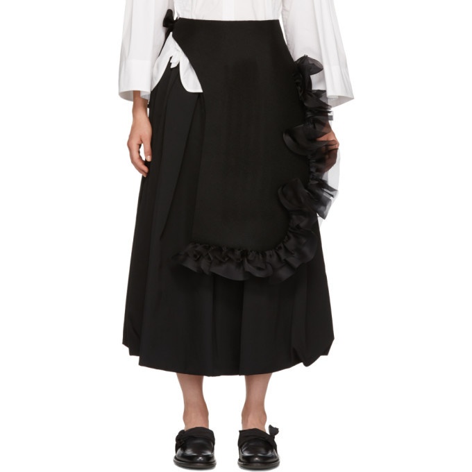 Photo: Roberts | Wood Black Ruffled Asymmetric Skirt