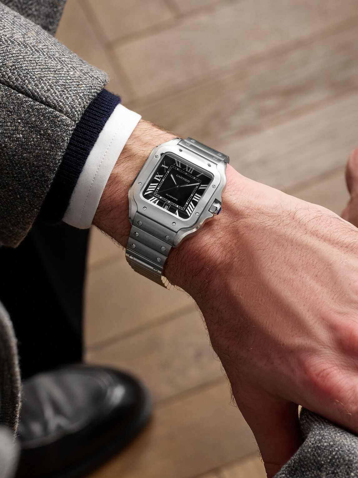 Cartier - Santos de Cartier Large Automatic 47.5mm Stainless Steel Watch, Ref. No. CRWSSA0096