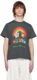 GANNI Gray Rainbow T-Shirt