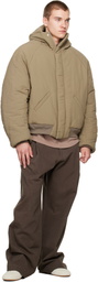 Seventh Beige Orb Puffer Coat