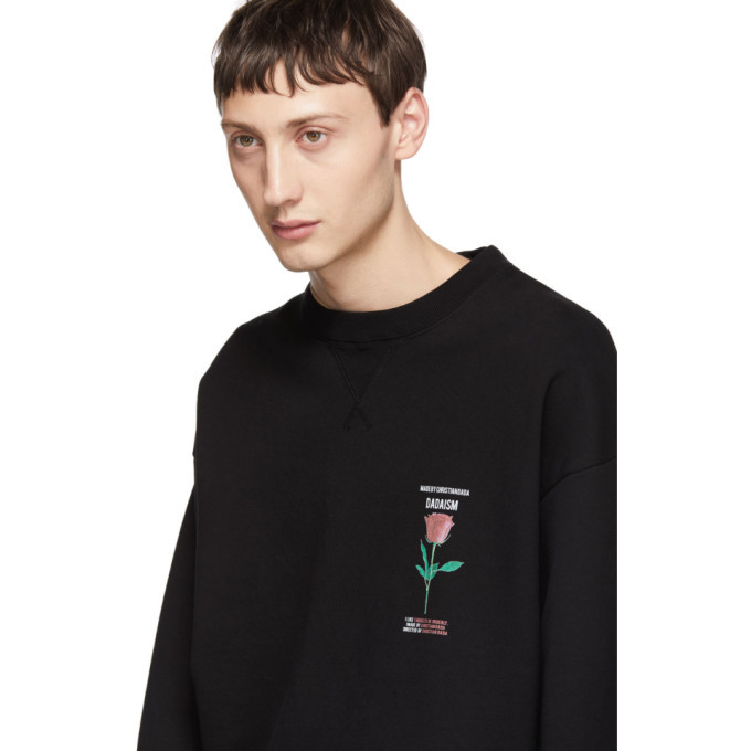 Christian Dada Black Rose Sweatshirt Christian Dada