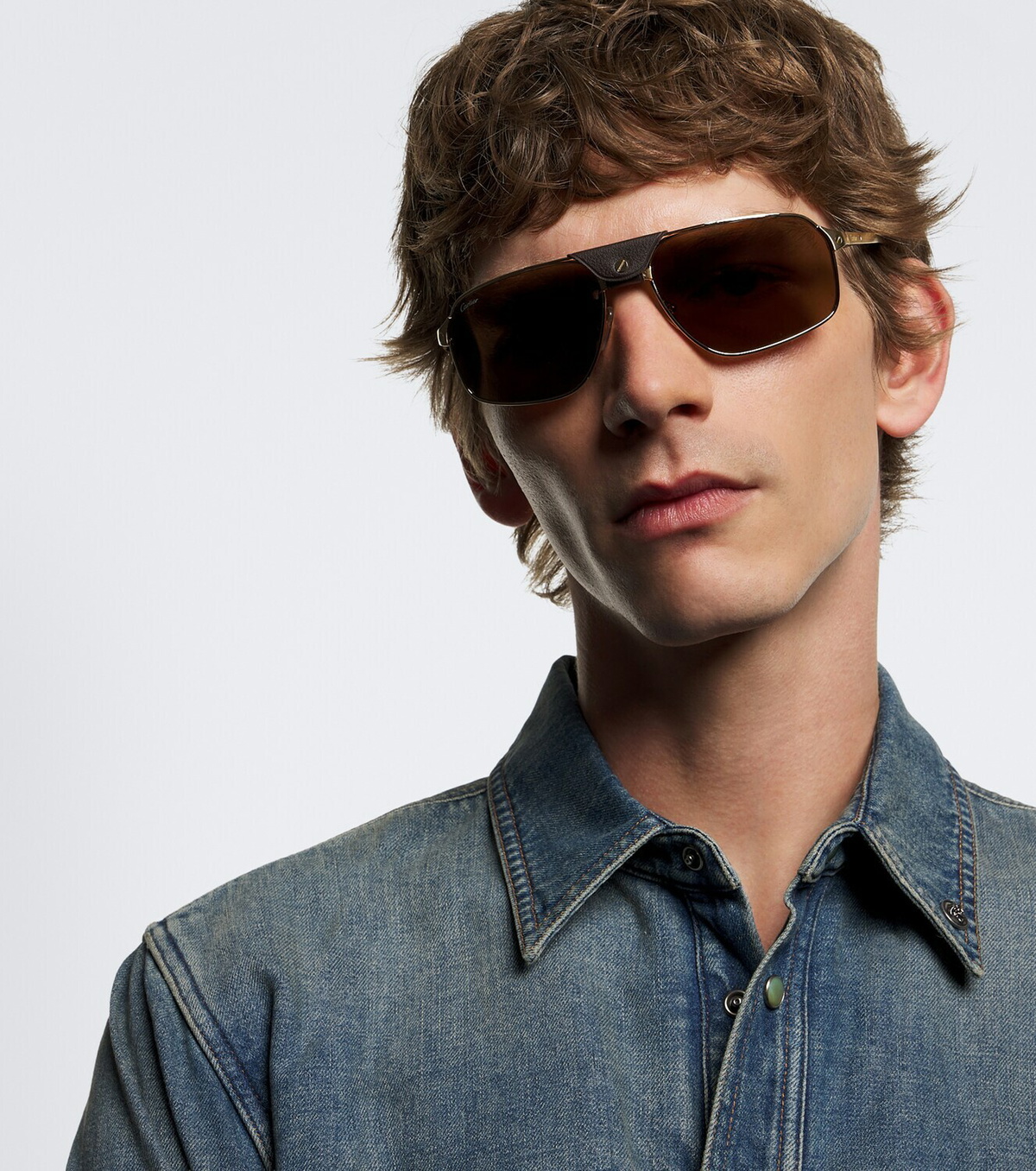 Cartier Eyewear Collection Santos De Cartier aviator sunglasses
