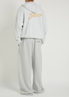 Acne Studios Logo-embroidered Cotton-blend Sweatpants Grey