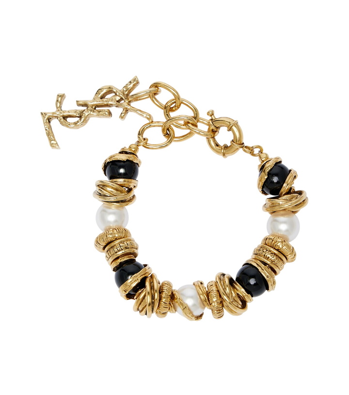 Photo: Saint Laurent Loulou embellished bracelet
