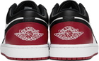 Nike Jordan Black & Red Air Jordan 1 Low Sneakers