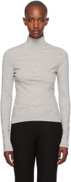 UMBER POSTPAST Gray Cotton Jersey Turtleneck