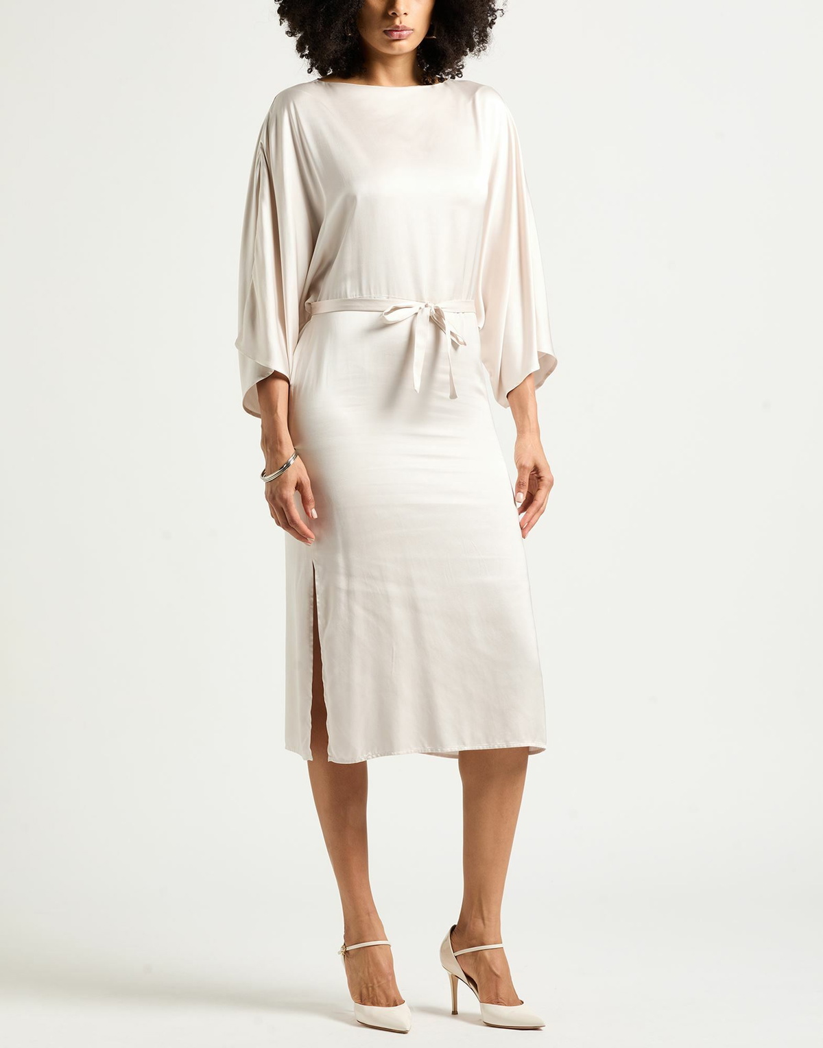 Peserico Womens Midi dress Ivory