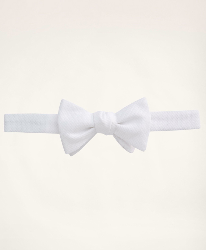 Photo: Brooks Brothers Men's Pique Pre-Tied Bow Tie | White