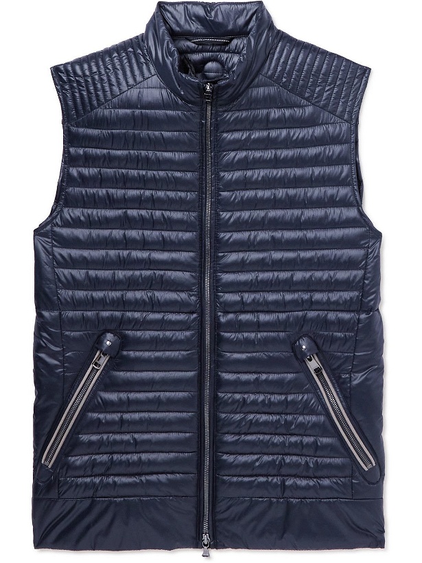 Photo: Bogner - Lais Slim-Fit Quilted Recycled Nylon-Ripstop Padded Gilet - Blue