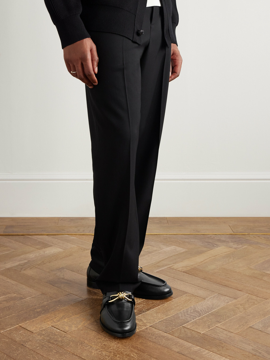 Bottega Veneta - Astaire Knot-Detailed Leather Loafers - Black