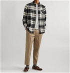 Barbour White Label - Jackdaw Button-Down Collar Checked Cotton-Flannel Shirt - Black