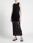 Jucca Womens Maxi skirt in Black