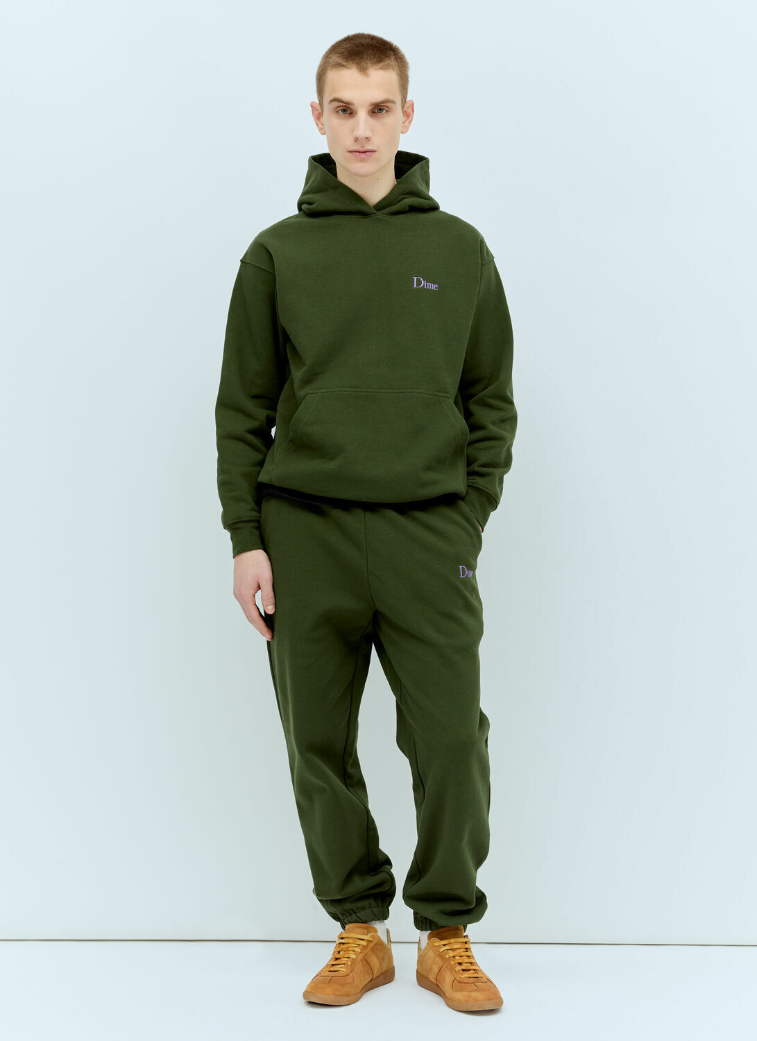 Dime Classic Small Logo Hooded Sweatshirt