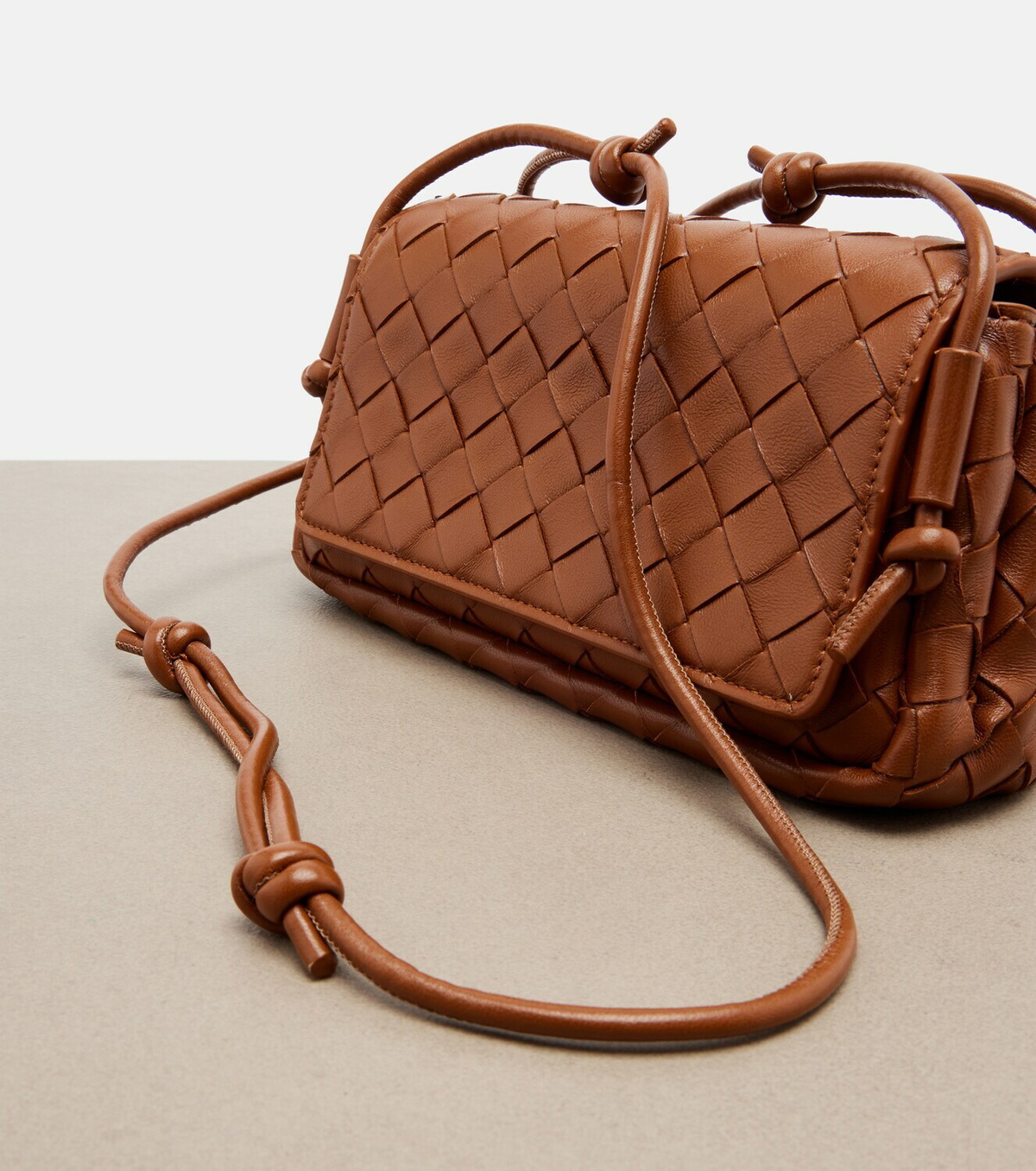 Bottega Veneta Notturno Intrecciato leather crossbody bag