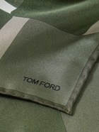 TOM FORD - Printed Silk-Twill Pocket Square