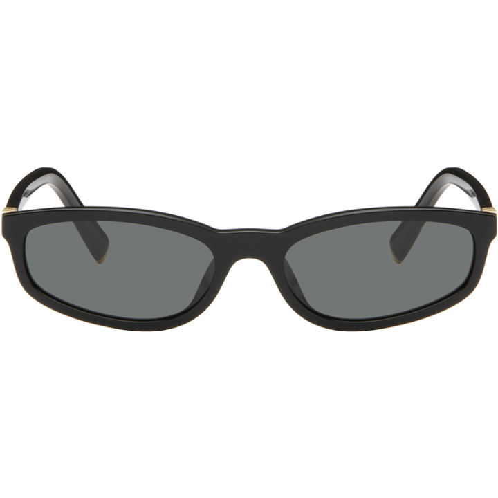Photo: Miu Miu Eyewear Black 'Miu Regard' Sunglasses