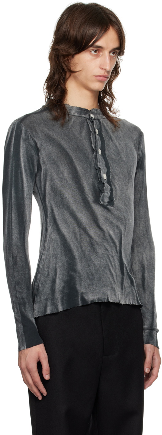 Edward Cuming Black Raw Stack Henley
