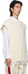 Maison Margiela Off-White Stole Vest