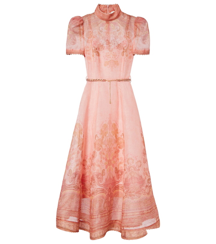 Zimmermann Halcyon Flutter linen midi dress Zimmermann