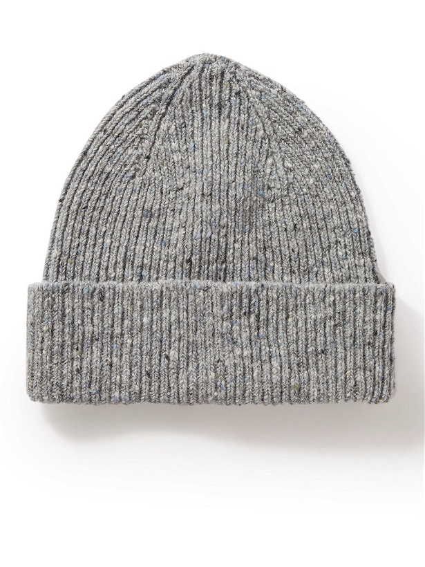 Photo: Mr P. - Ribbed Donegal Wool Beanie