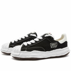 Maison MIHARA YASUHIRO Men's Blakey Low Original Sole Canvas Sneak Sneakers in Black