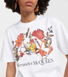 Alexander McQueen Floral cotton jersey T-shirt