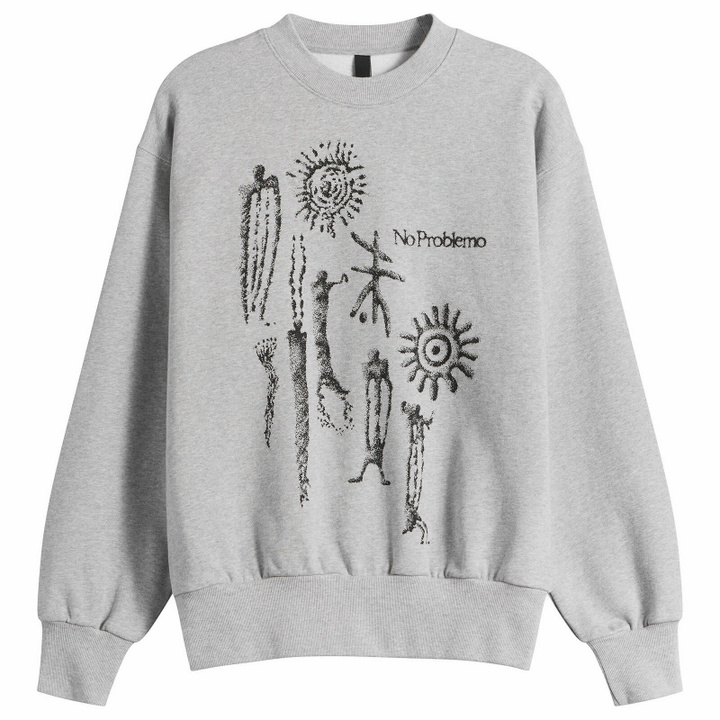 Photo: No Problemo Women's Ancient Findings Sweatshirt in Grey Marl