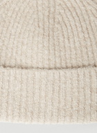 Acne Studios Knit Beanie Hat male Beige