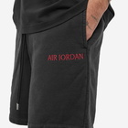 Air Jordan Men's Wordmark Fleece Short in Black/Gym Red