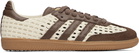 adidas Originals Off-White & Brown Samba OG Sneakers