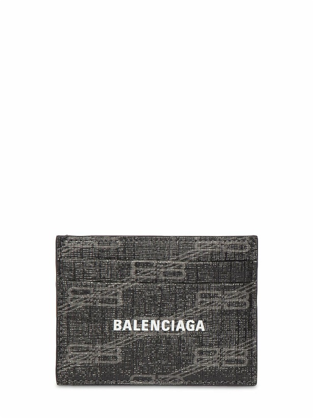 Photo: BALENCIAGA - Logo Printed Faux Leather Card Holder