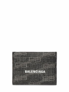 BALENCIAGA - Logo Printed Faux Leather Card Holder