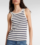 Nili Lotan Striped cotton tank top