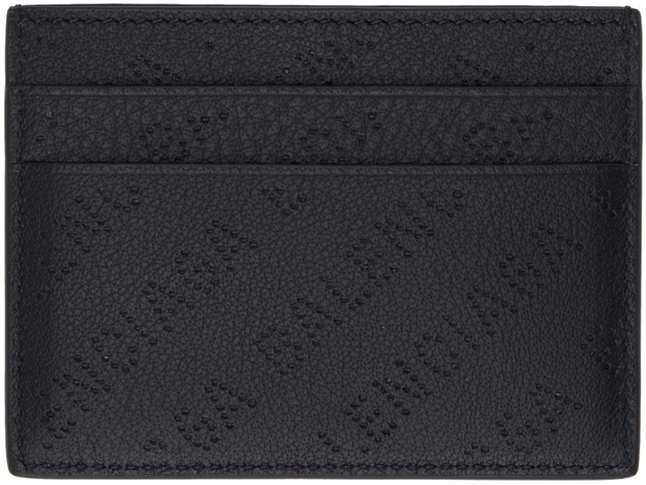 Photo: Balenciaga Black Perforated Card Holder