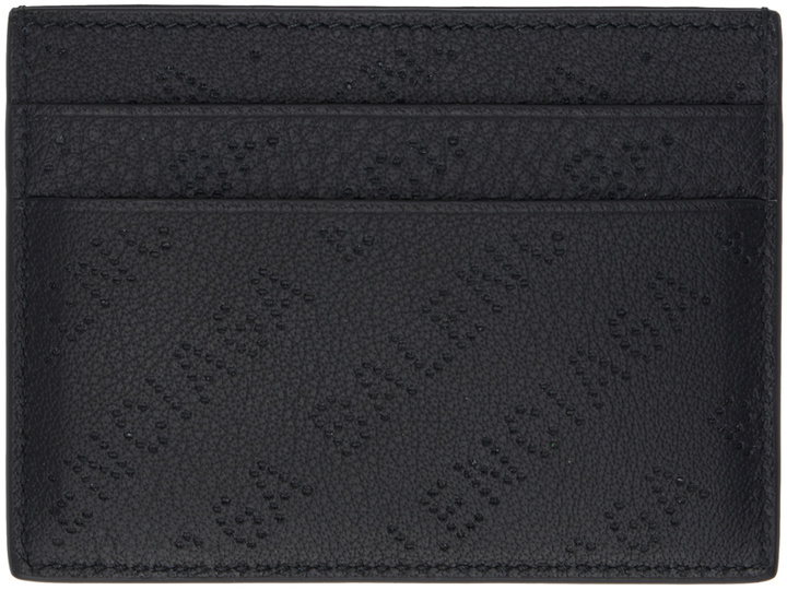 Photo: Balenciaga Black Perforated Card Holder