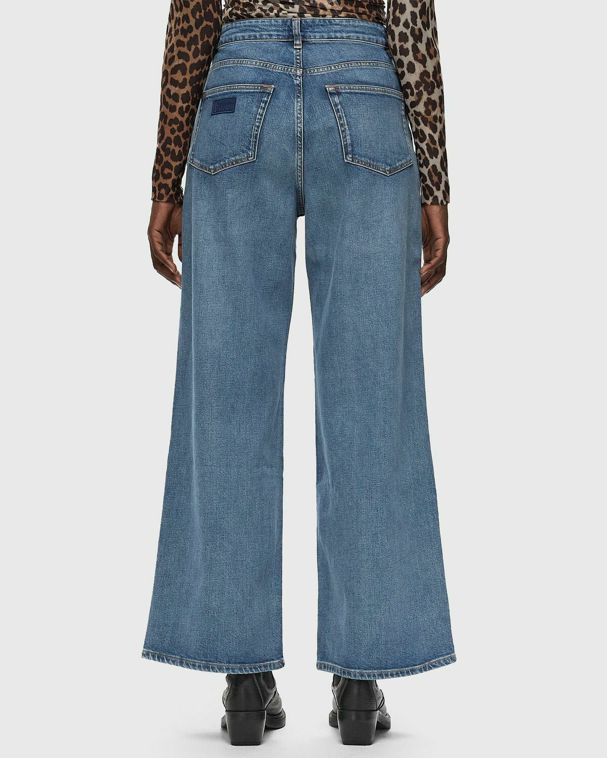 最新情報 Ganni Stretch GANNI Jeans Blue Andi Denim パンツ