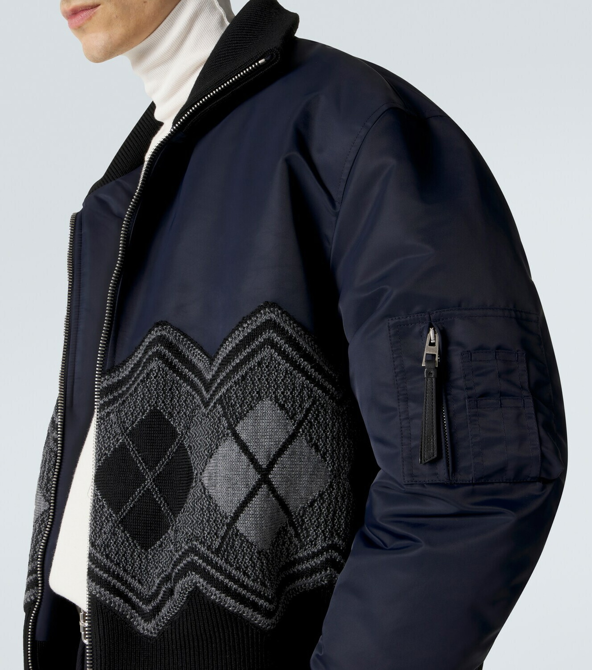 Loewe Argyle technical twill jacket