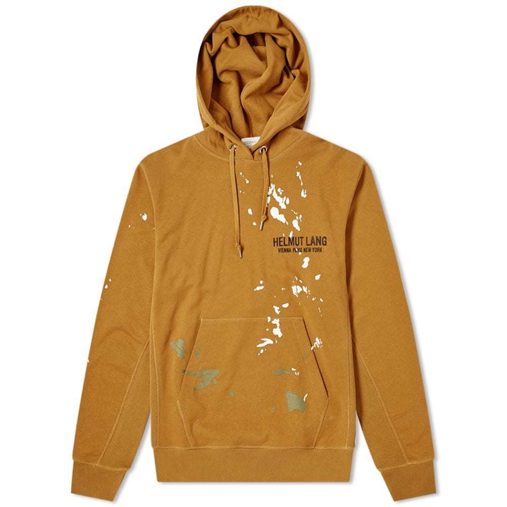 Photo: Helmut Lang Paint Splatter Logo Popover Hoody