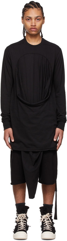 Photo: Rick Owens Drkshdw Black Cotton Long Sleeve T-Shirt