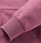 Remi Relief - Melangé Loopback Cotton-Jersey Zip-Up Hoodie - Purple