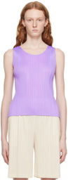 Pleats Please Issey Miyake Purple Monthly Colors March Tank Top