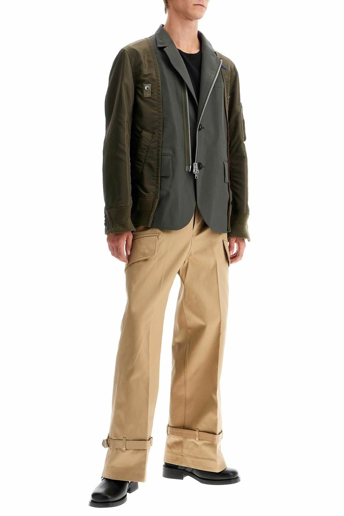 パンツ sacai cotton chino pants Beige size 2 Beige Cotton Chino Trousers by sacai on Sale